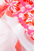 Floral Print Frilly Neck Sleeveless Tiered Maxi Dress